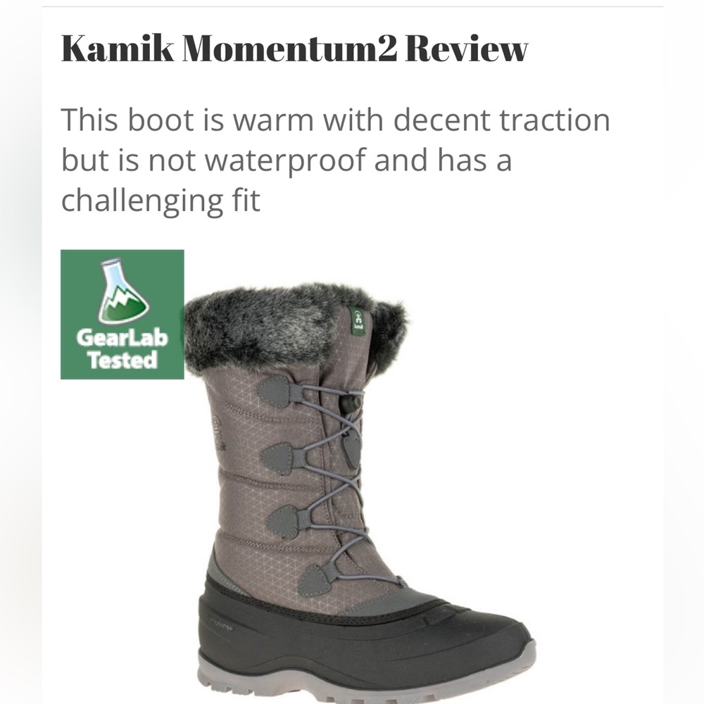 Kamik Momentum2 Black Boots
